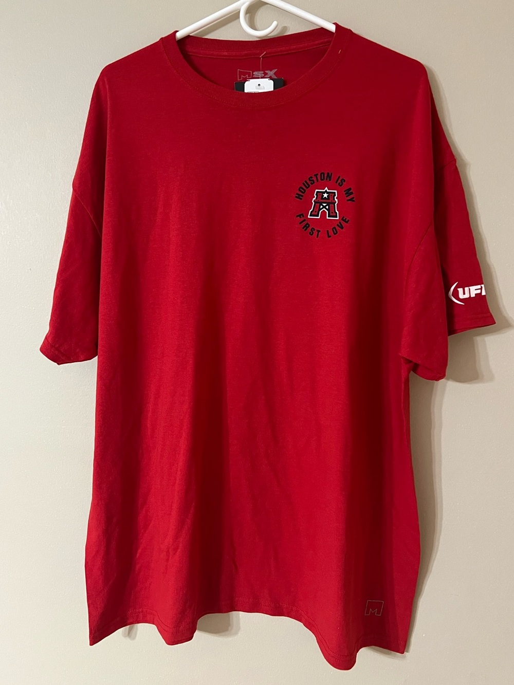 Houston Roughnecks MSX by Michael Strahan t-shirt "Houston Is My First Love"